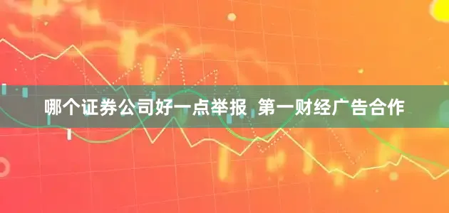 哪个证券公司好一点举报  第一财经广告合作